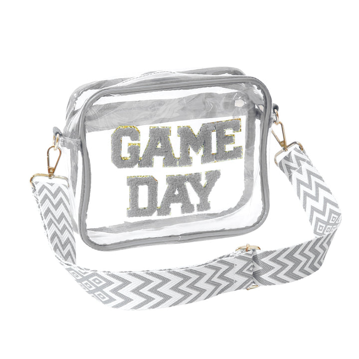 Transparent crossbody bag with stylish Game Day print Bowlift