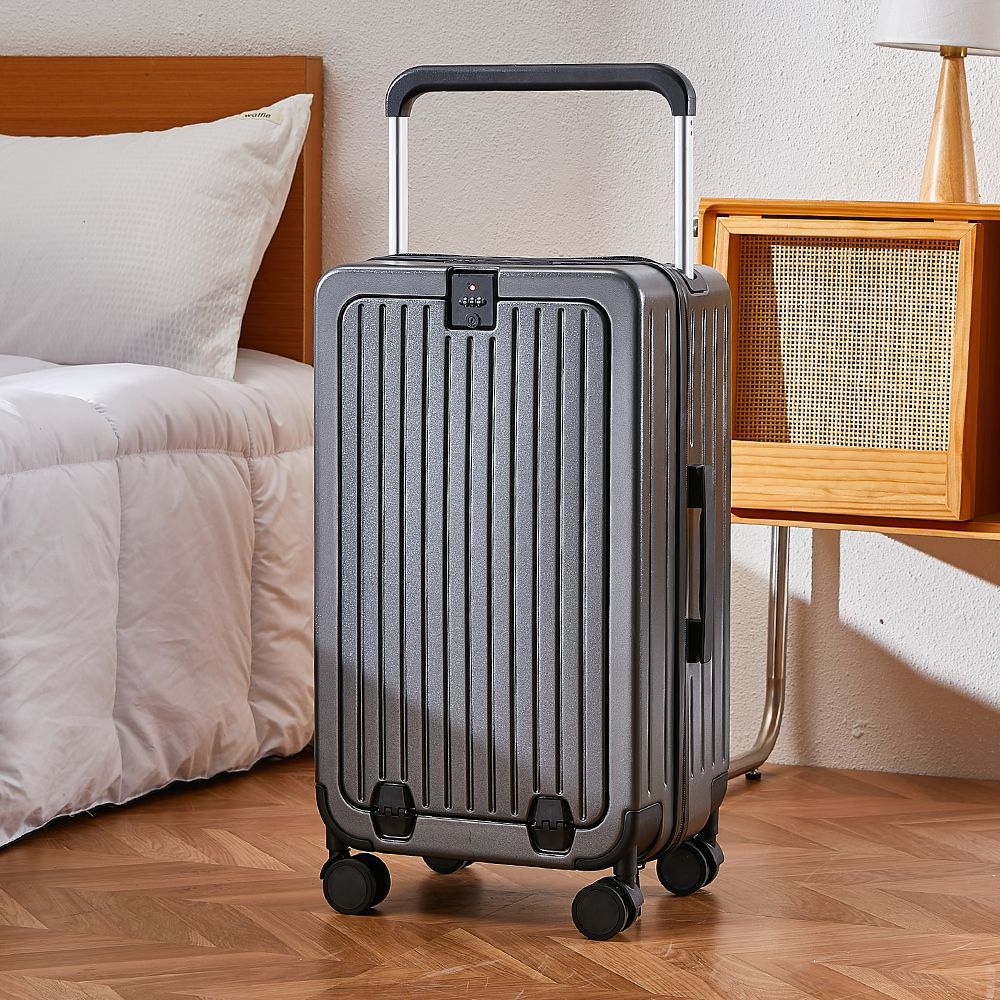 Compact Hard Shell Suitcase with 360-Degree Spinner Wheels
