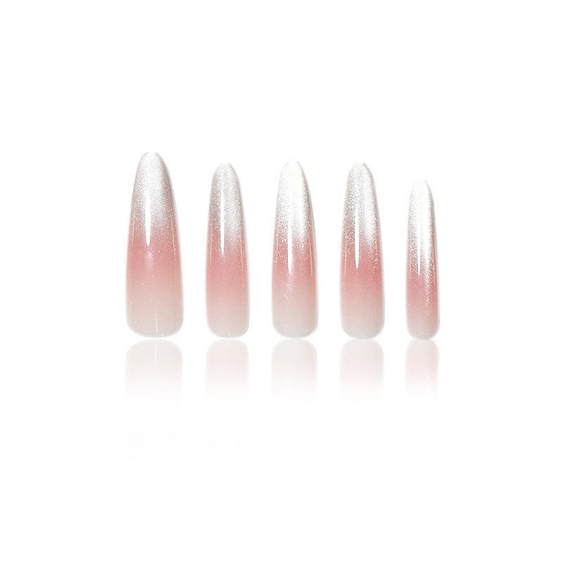 Elegant Glittery Acrylic Nail Extensions Bowlift