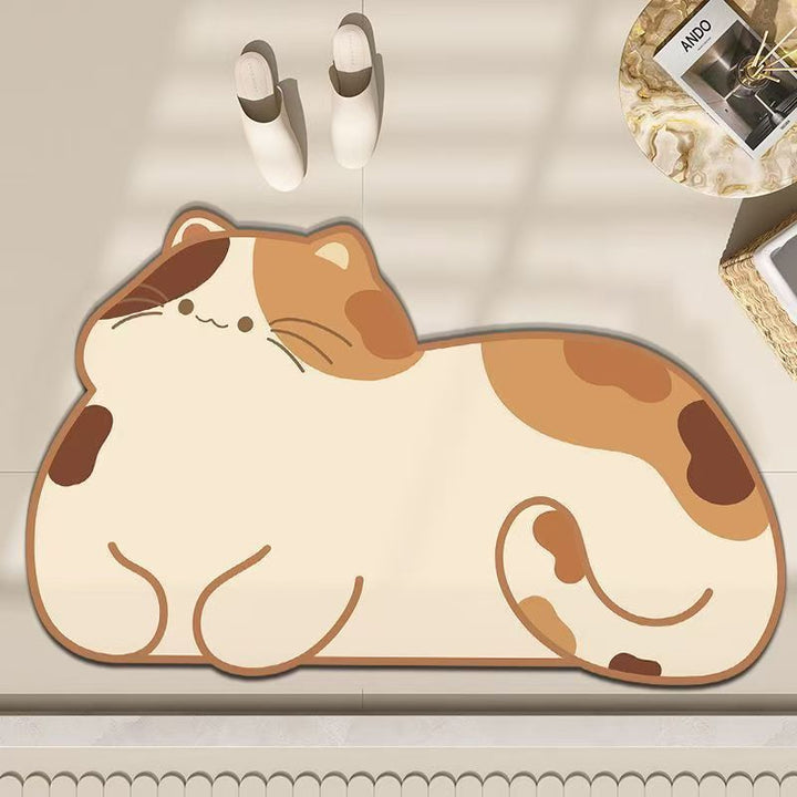 Playful Cat-Themed Entrance Mat