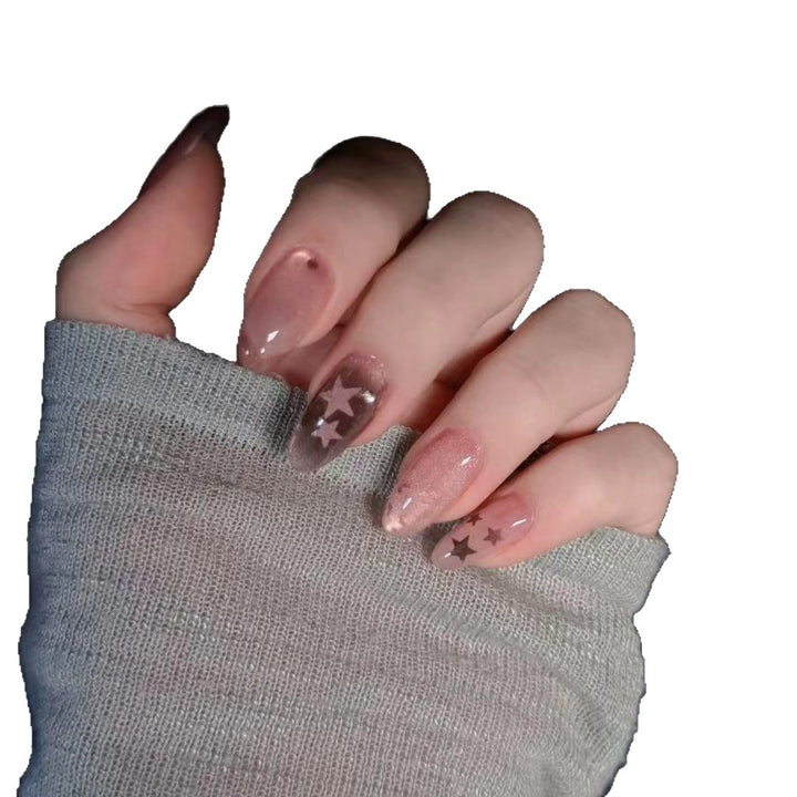 Starry Glitter Press-On Nail Set Bowlift