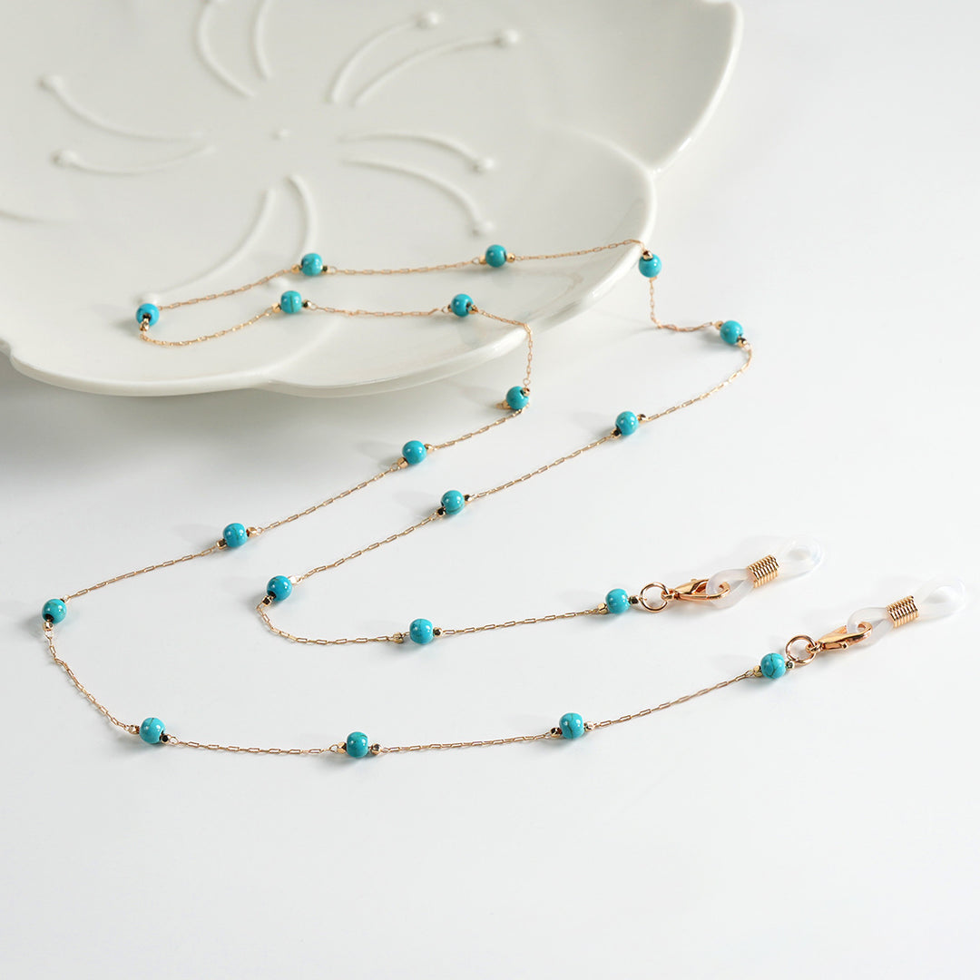 Beaded Eyewear Retainer Chain Bowlift