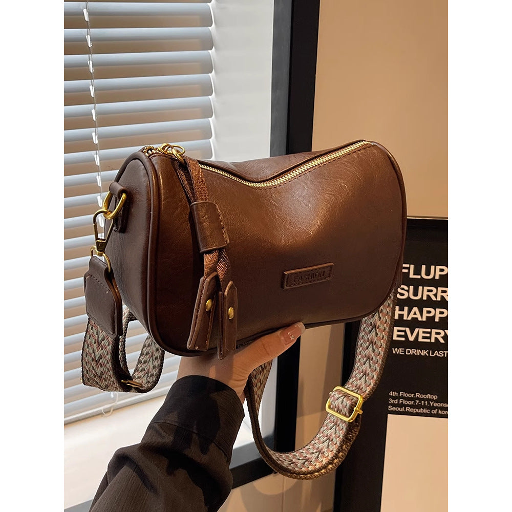 Elegant Zip-Closure Crossbody Bag Bowlift