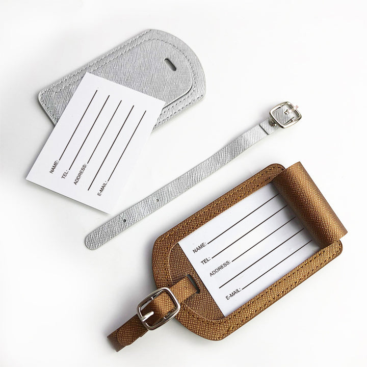Women Luggage Tag with Sturdy Attachment Strap Bowlift