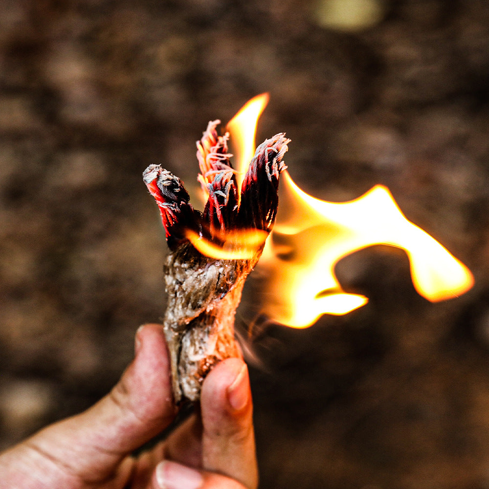natural resin-coated rope firestarter for camping survival Bowlift