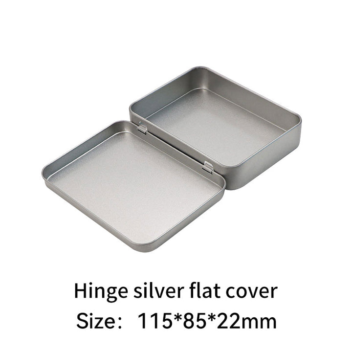 Rectangular metal storage tin with clear display window lid Bowlift