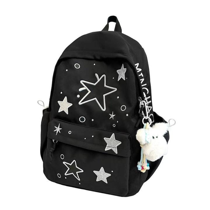 Star-Embroidered Lightweight Backpack Bowlift