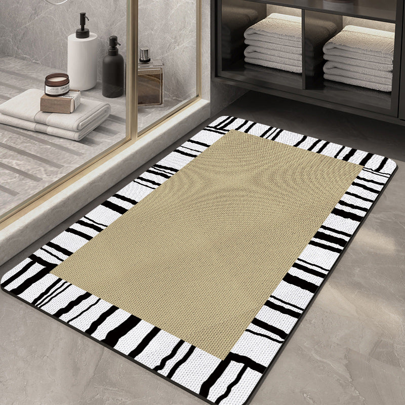Abstract Modern Bath Mat Bowlift