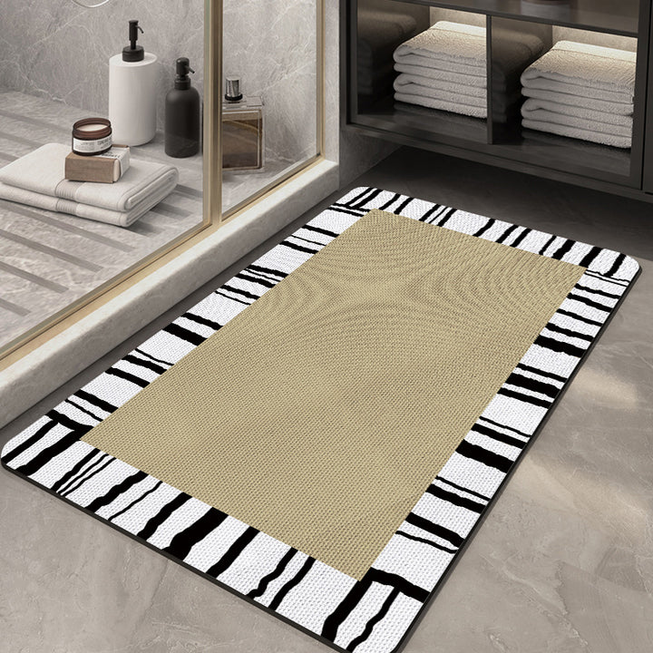 Abstract Modern Bath Mat Bowlift