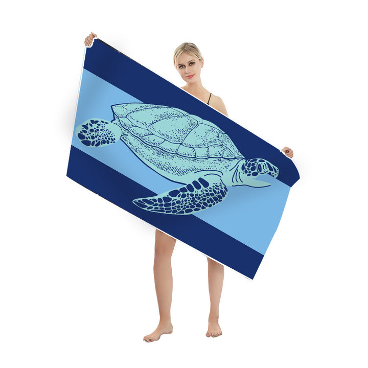 Multifunctional beach towel in creative mandala design Bowlift