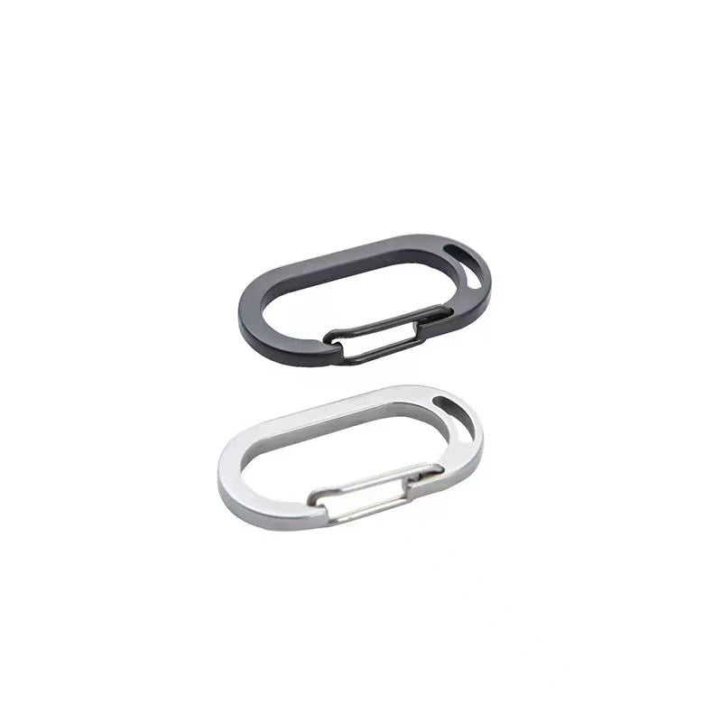 Slim oval spring-gate carabiner keyring Bowlift