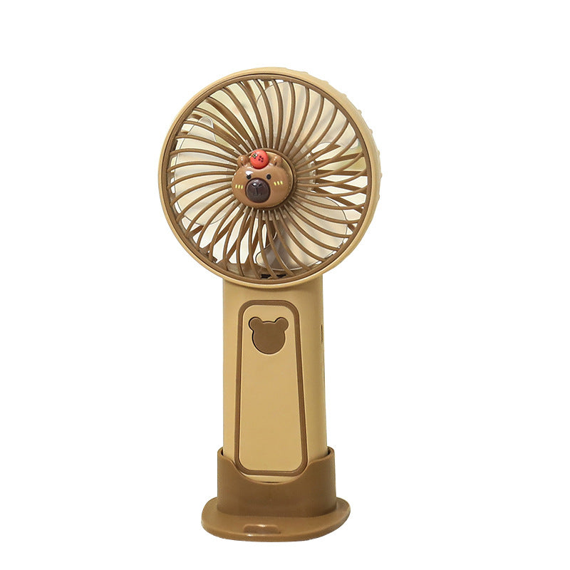 Women Portable Mini Fan with Cute Bear Design Bowlift