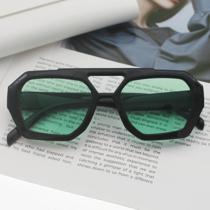 Women's fashionable hexagonal glasses Bowlift