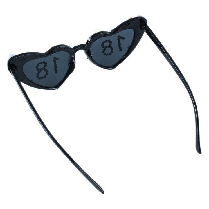 Decorative Celebration Heart-Shaped Sunglasses Bowlift