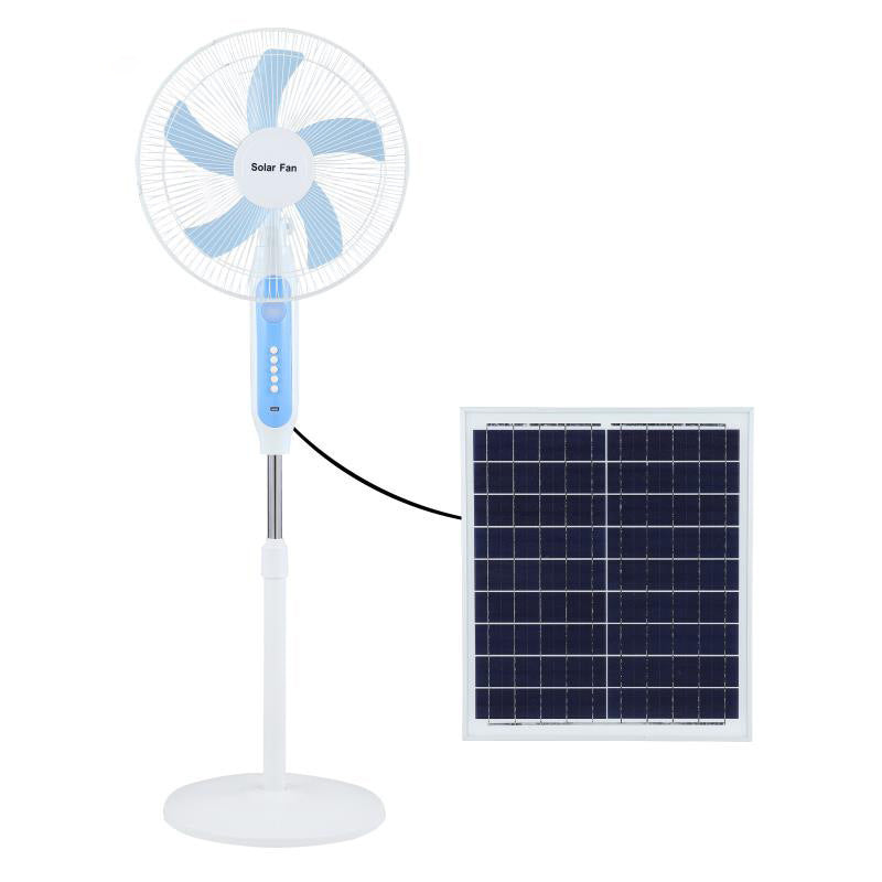 Ladies solar-powered stand fan with remote control Bowlift