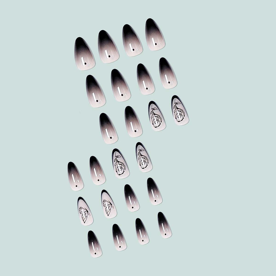 Elegant and artistic ombre nail art Bowlift