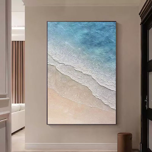 Textured Coastal Wave Wall Art