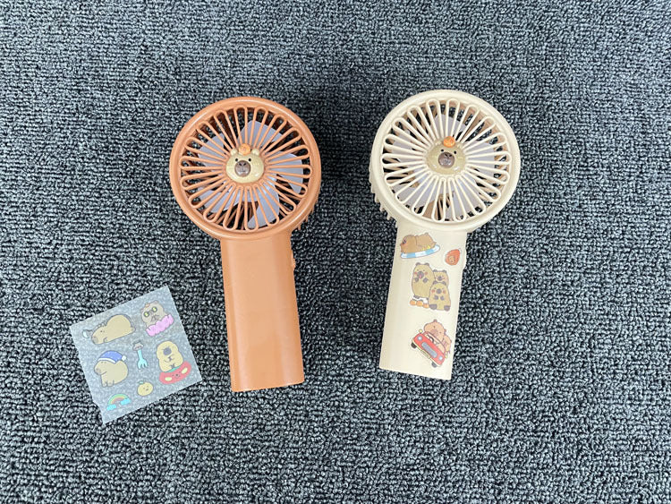 Unisex Portable Hand Fan with Cute Animal Design and USB Charging Function Bowlift
