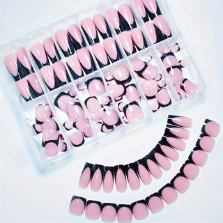 Stylish Press-On Nail Art Set Bowlift