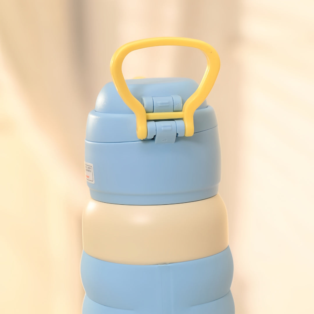 Creative water bottle with leak-proof lid Bowlift