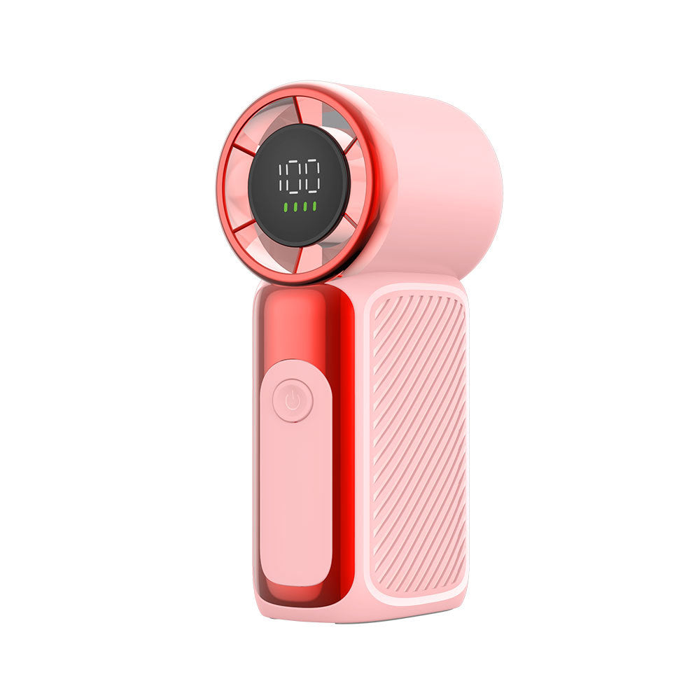 Unisex Portable Digital Display Handheld Fan Bowlift