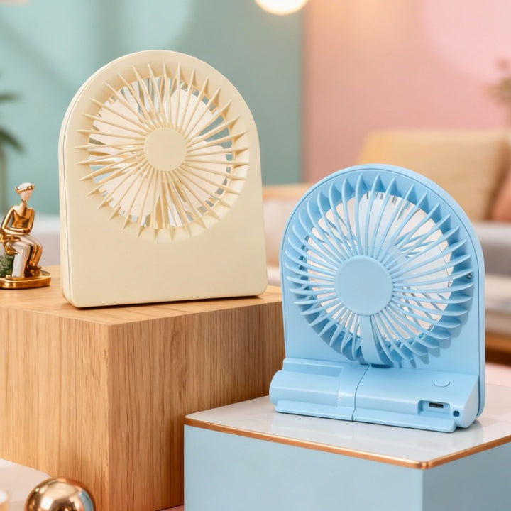 Women's Portable Table Fan with USB Connection and Adjustable Tilt Angle Bowlift