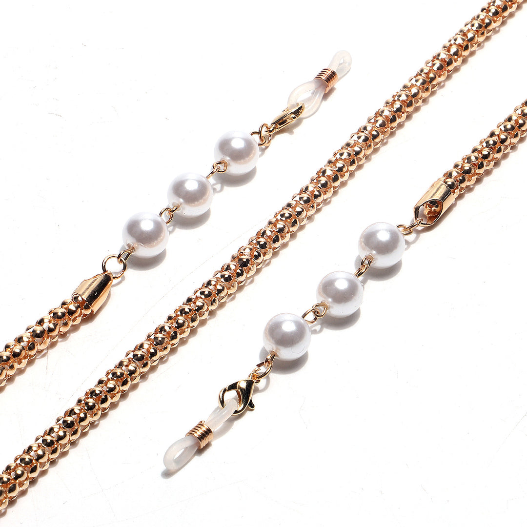 Chic Pearl-Accented Eyewear Chain Bowlift