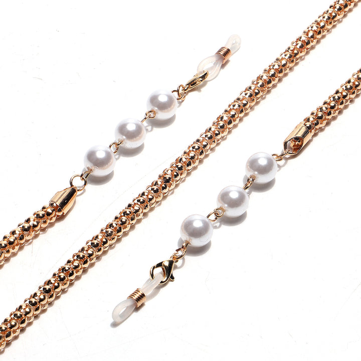 Chic Pearl-Accented Eyewear Chain Bowlift