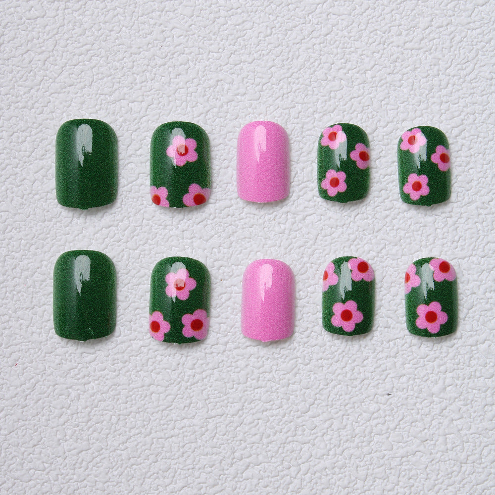 Playful Floral Press-On Nails Bowlift