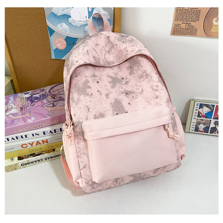 Stylish Star-Patterned Backpack