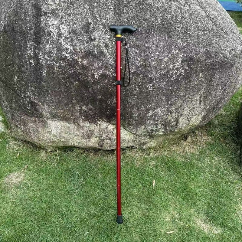 Adjustable Lightweight Folding Ergonomic Walking Cane with T-Handle Wrist Strap Bowlift