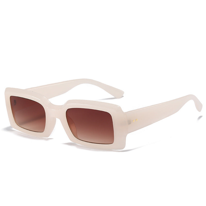 Oversized Geometric Sunglasses with Gradient Lenses Bowlift