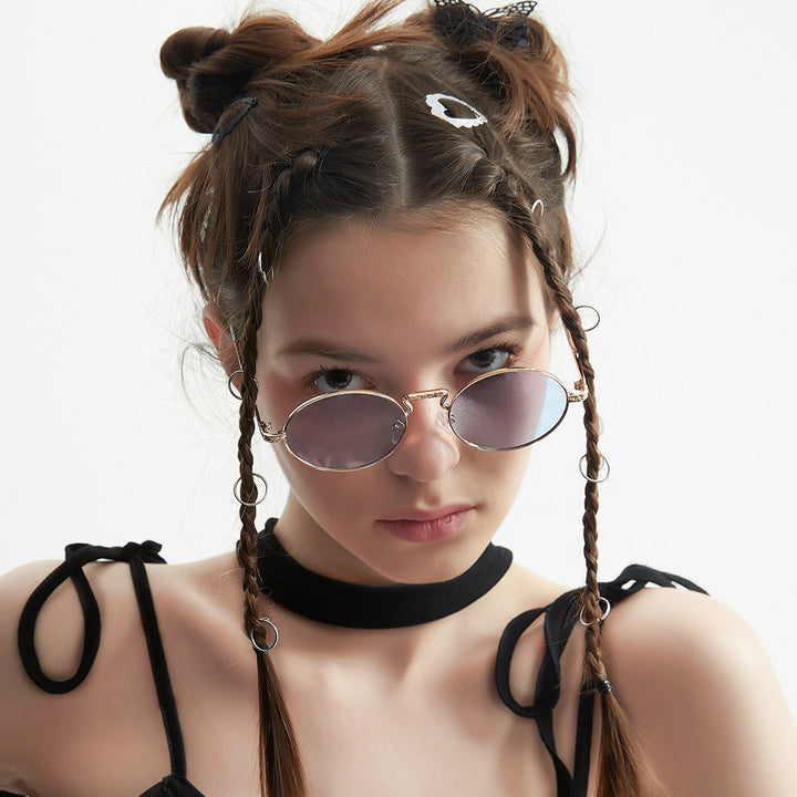 Ladies round fashionable sunglasses Bowlift
