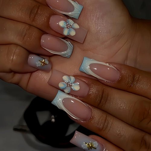 Floral-Embellished Nail Art Extensions Bowlift