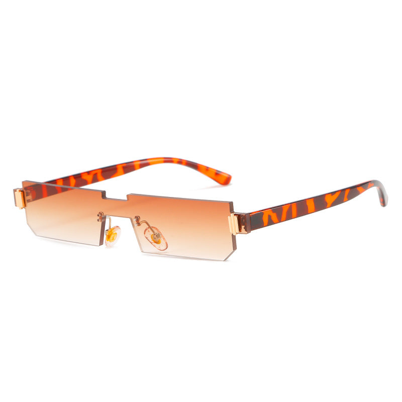 Women's fashionable geometric sunglasses with fine frame Bowlift