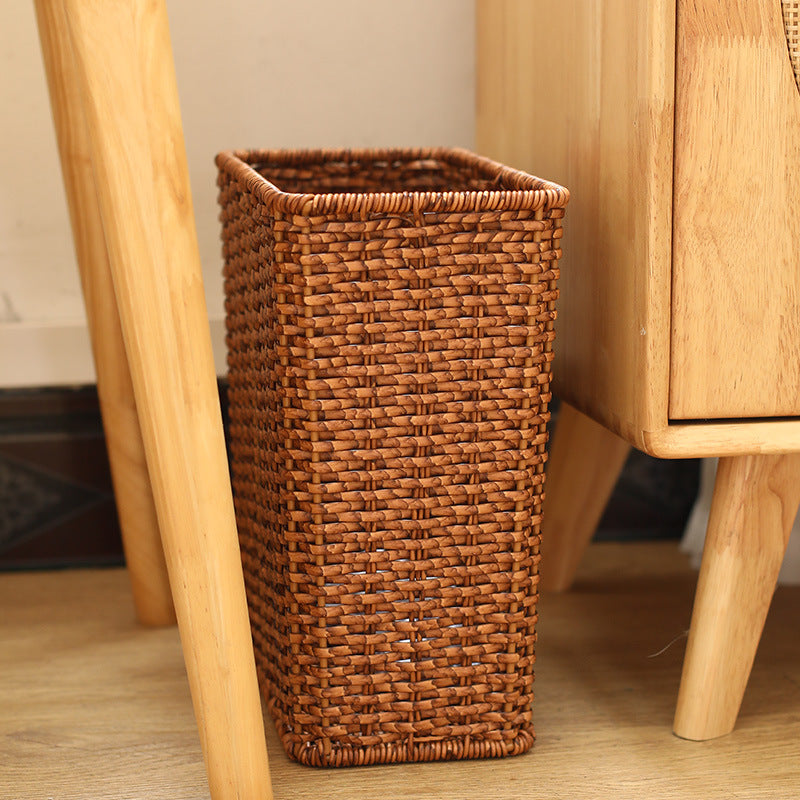 Unisex Rectangular Storage Basket made of handwoven material Bowlift