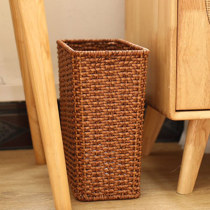 Unisex Rectangular Storage Basket made of handwoven material Bowlift