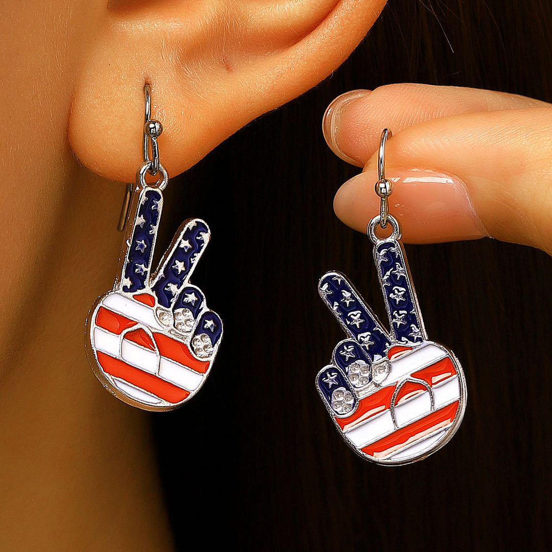 Women's unusual star-rose acrylic earrings with feather-light wearing comfort and fishhook closure Bowlift