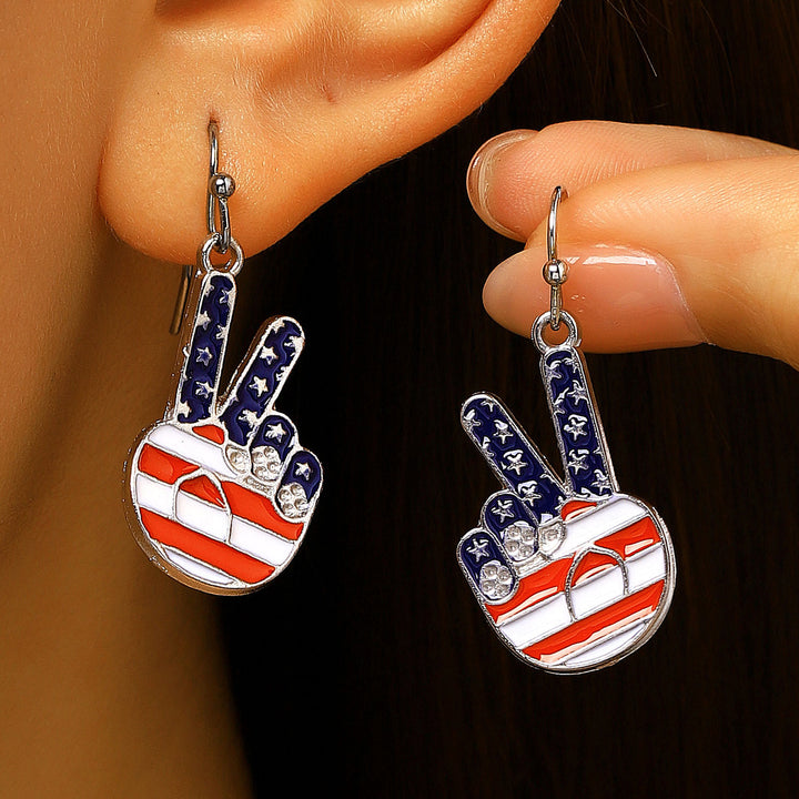 Women's unusual star-rose acrylic earrings with feather-light wearing comfort and fishhook closure Bowlift