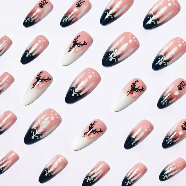 Festive Winter-Themed Nail Art Bowlift