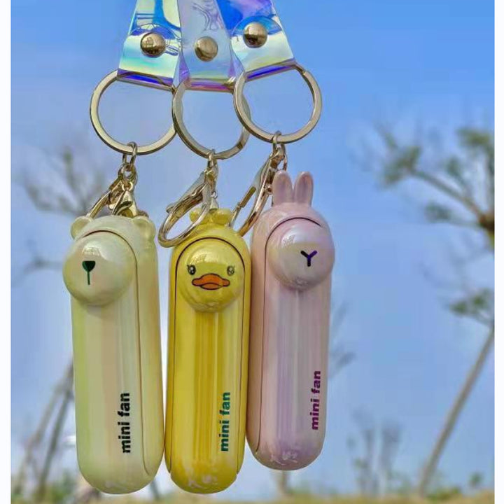 Unisex Mini Hand Fan in playful bunny design Bowlift
