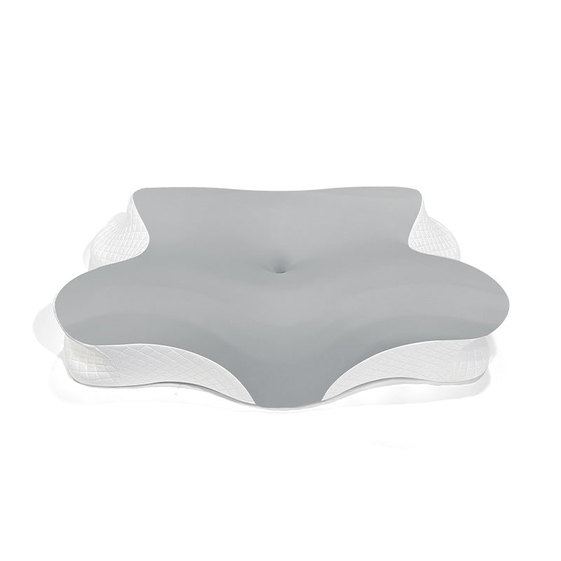 Contoured Neck And Head Support Pillow With Breathable Gel Layer Bowlift