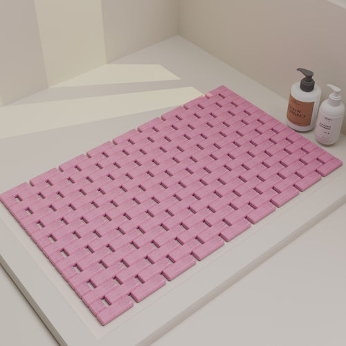 Stylish Woven Bath Mat Bowlift