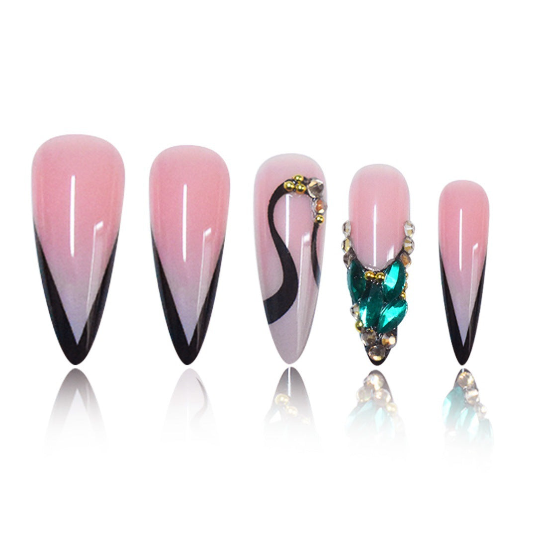 Artistic Sculpted Press-On Nail Extensions Bowlift