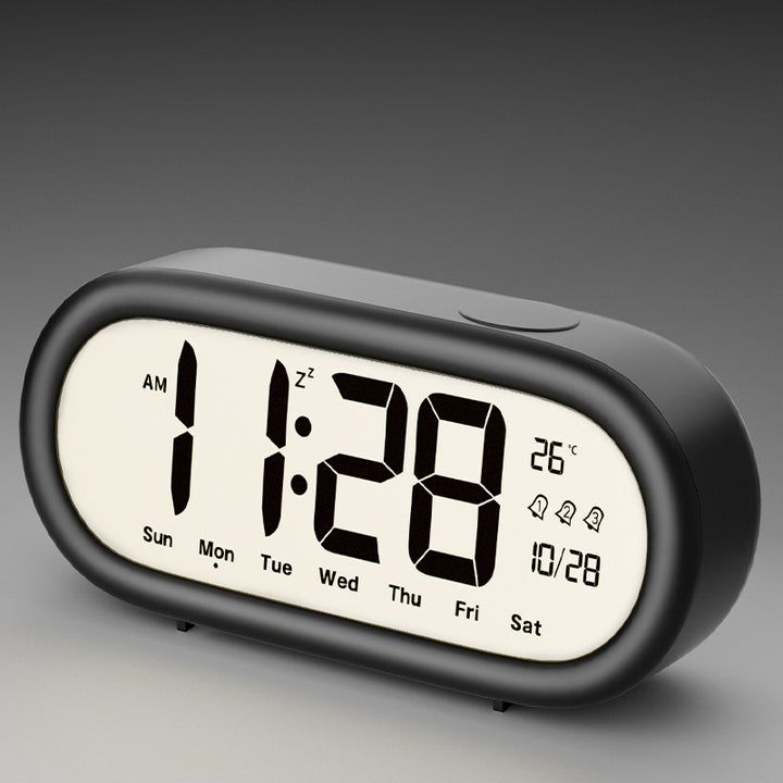 Digital Alarm Clock with Temperature and Date Setting Bowlift