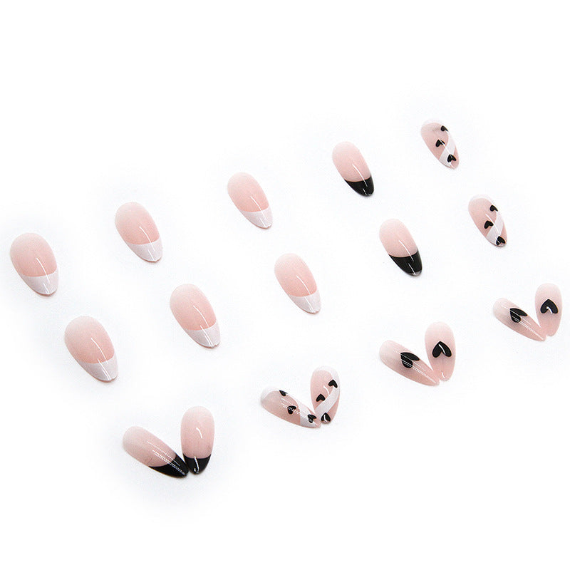 Creative Nail Art with Heart Design Bowlift