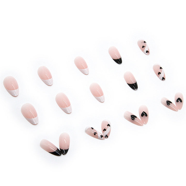 Creative Nail Art with Heart Design Bowlift