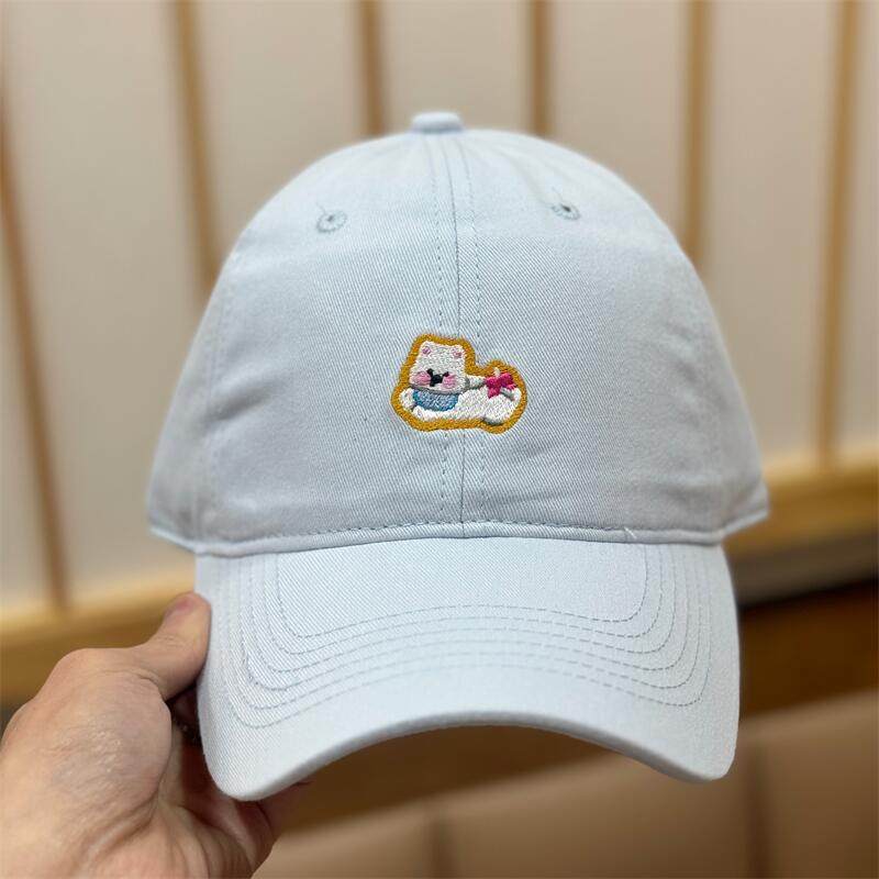 Women's Embroidered Fun Character Baseball Cap Bowlift