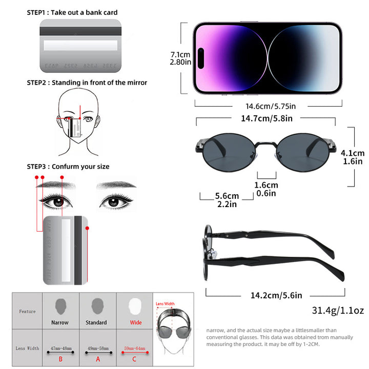 Fashionable Sunglasses In Elegant Oval Design Bowlift 1787127969