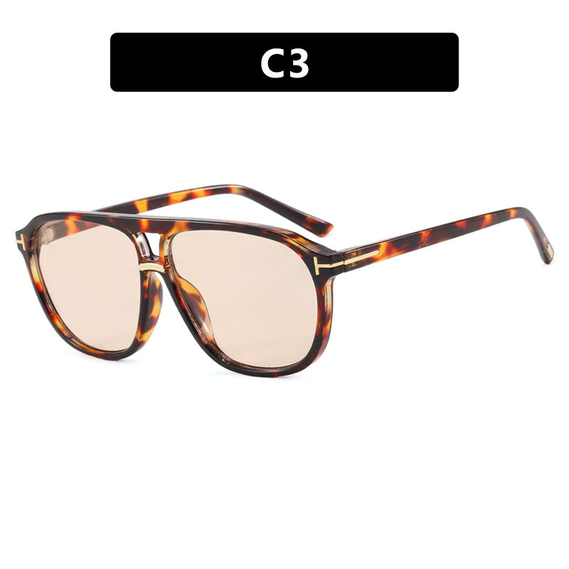 Women's square sunglasses with luxurious tortoiseshell pattern and polarized lenses Bowlift